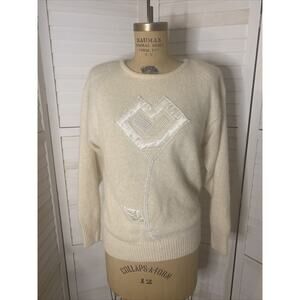 vintage 1980s 1990s IB Diffusion Womens Silk Blend Sweater Medium M